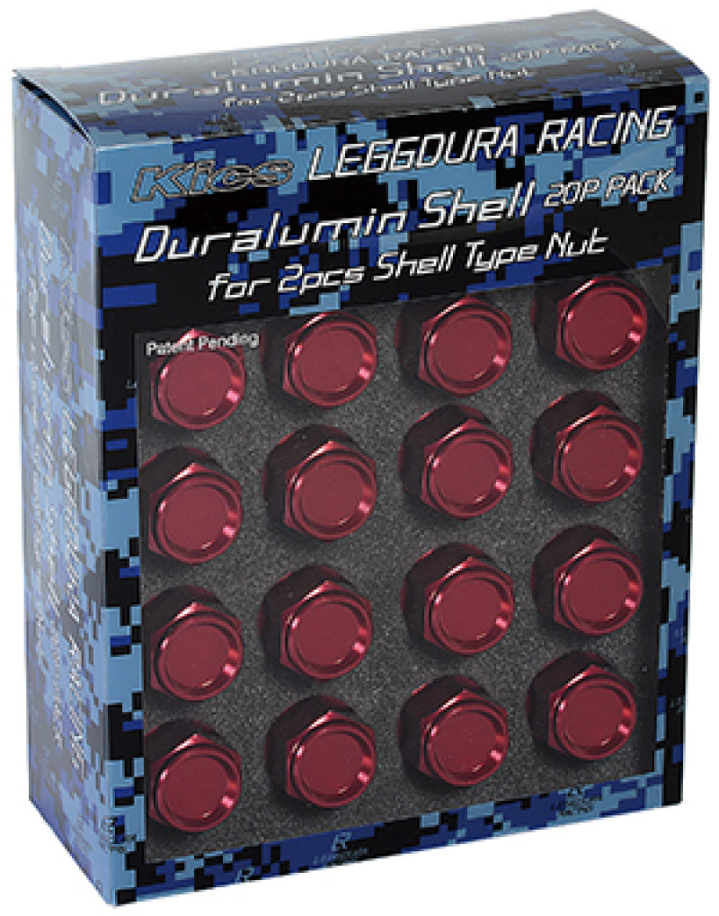Project Kics Leggdura Racing Shell Type CL35 - Red (20pc) (WSLNR352)