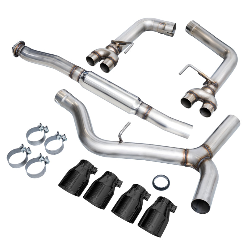 AWE Tuning Subaru WRX/STI VA/GV Sedan Track Edition Exhaust - Diamond Black Tips (102mm) - photo 4