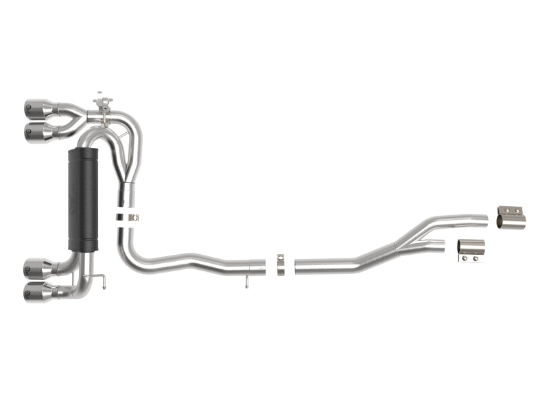 aFe MACH Force-Xp Exhausts Cat-Back SS 2019-2021 BMW M2 Competition L6-3.0L with Polished Tips - photo 3