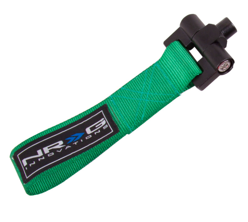 NRG Bolt-In Tow Strap Green - Subaru WRX / STI 02-07 (5,000 lb Limit) (TOW-207GN)