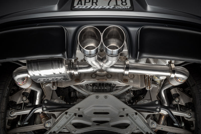 APR 2017-2025 Porsche Boxster/Cayman 718 (982) 2.0T/2.5T Cat-Back Exhaust Left Muffler - photo 6