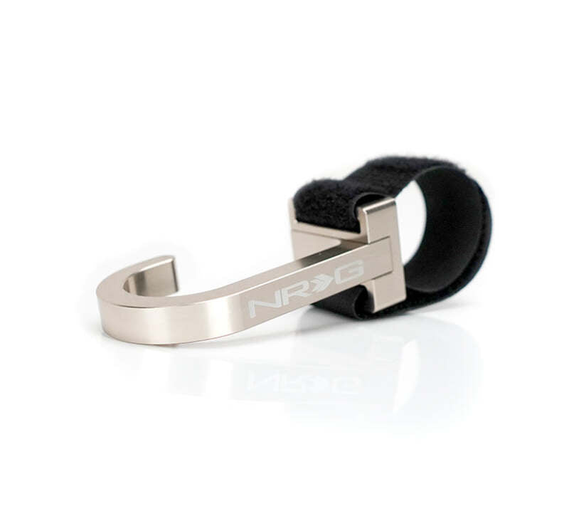 NRG Steering Wheel Hook CNC Aluminum w/ Laser Logo - Titanium (STR-100TI) - photo 3