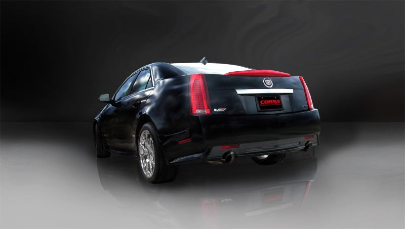 CORSA Performance 2009-2014 Cadillac CTS Sedan V 6.2L V8 Black Sport Axle-Back Exhaust - photo 3