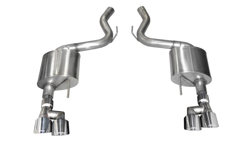 CORSA Performance 2018-2023 Ford Mustang V8 5.0L 3in Axle-Back Dual Rear Exit with 4in Polished Pro-Series Tips