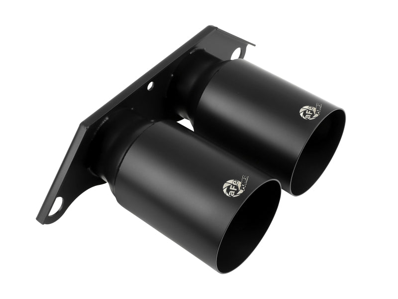 aFe Power MACH Force-Xp 4in 304 Stainless Steel Bolt-On Exhaust Tips Satin Black 2014-2019 Porsche 911 GT3 3.8L/4.0L - photo 4