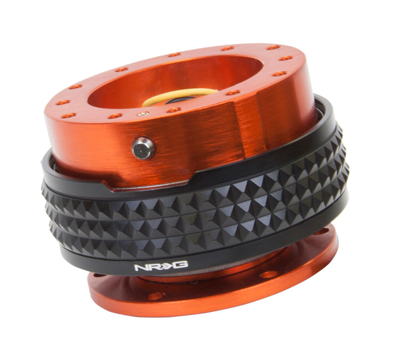 NRG Quick Release Kit - Pyramid Edition - Orange Body / Black Pyramid Ring (SRK-210OR/BK)