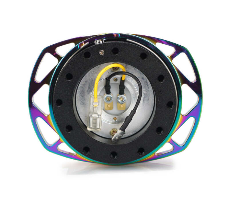 NRG Quick Release Kit Gen 257 - Black Body / Neochrome Cutout Ring (SRK-257BK-MC) - photo 2