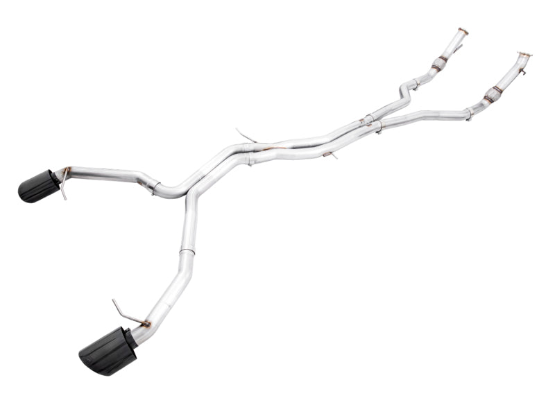 AWE Tuning Audi B9 RS5 Sportback Track Edition Exhaust - Non Resonated - Diamond Black RS-Style Tips