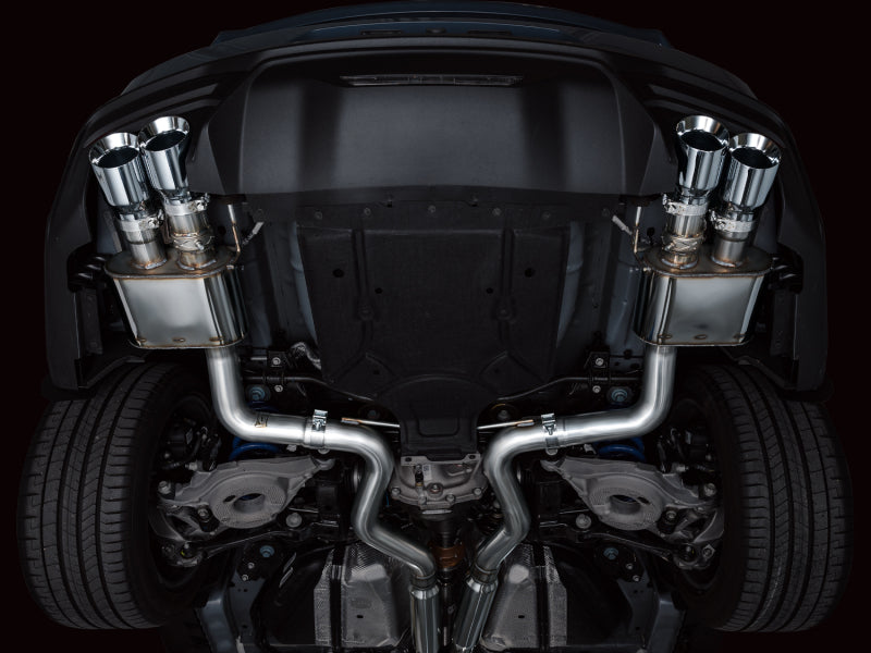 AWE Tuning 2024 Ford Mustang GT Fastback S650 RWD SwitchPath Cat-Back Exhaust with Quad Chrome Silver Tips - photo 3