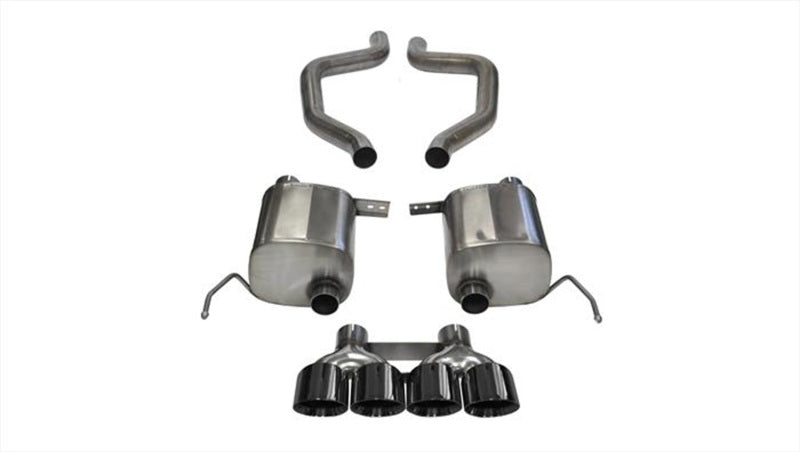 CORSA Performance 2017-2019 Chevrolet Corvette Z06 3in Axle-Back Exhaust Black Quad 4.5in Tip (Xtreme)