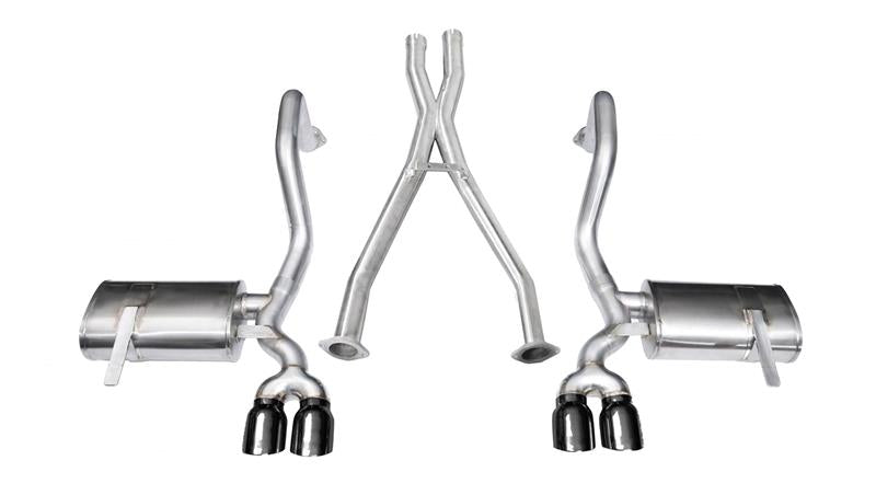 CORSA Performance 1997-2004 Chevrolet Corvette C5 Z06 5.7L V8 Black Xtreme Cat-Back + XO Exhaust - photo 4