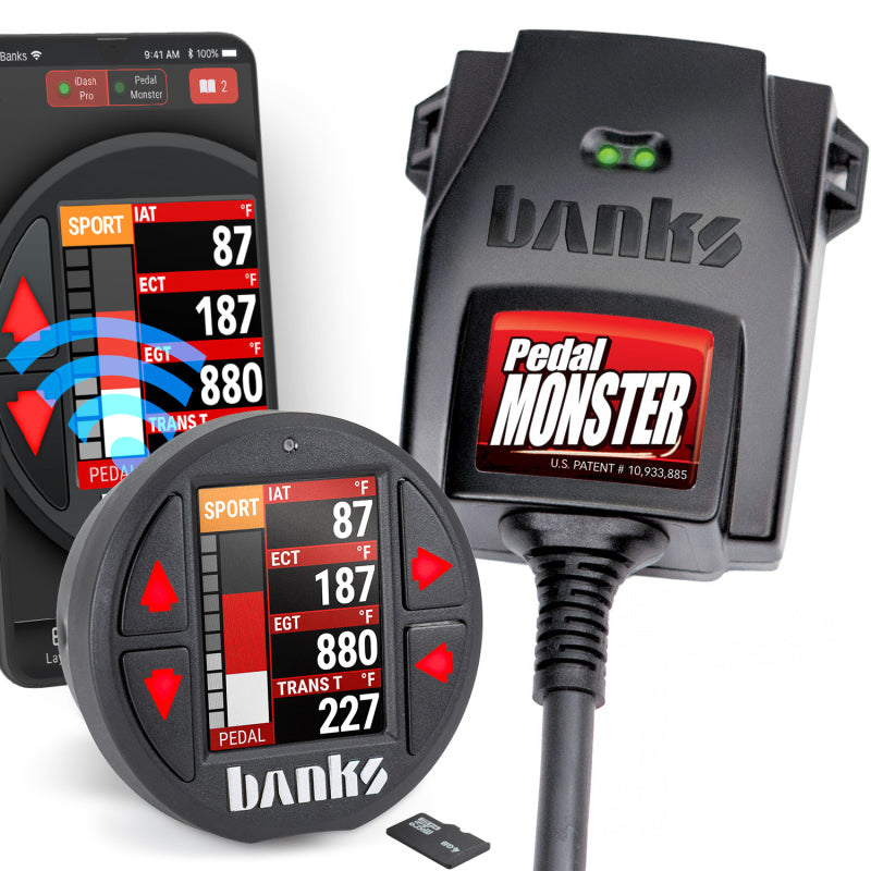 Banks Power Pedal Monster Kit Sumitomo TS 025 Sealed Series (Black) 6-Way With iDash Data Pro