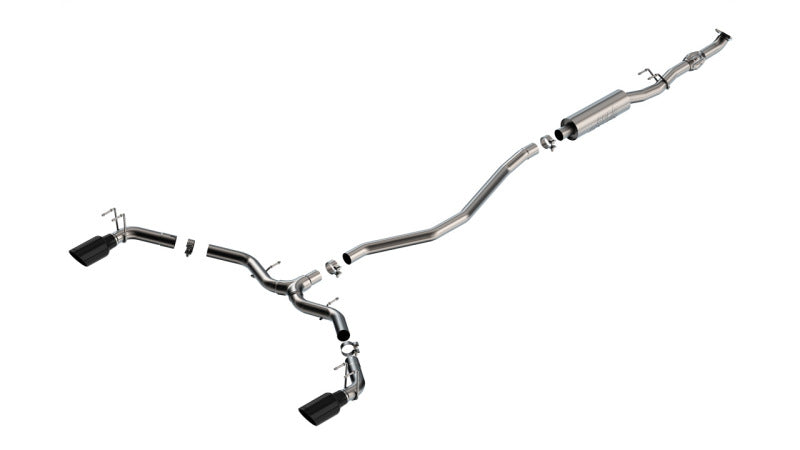 Borla 2023 Integra/22-23 Civic Si 1.5L 4 CYL. MT FWD 4DR 2.50in S-Type Cat-Back Exhaust Black Chrome - photo 2
