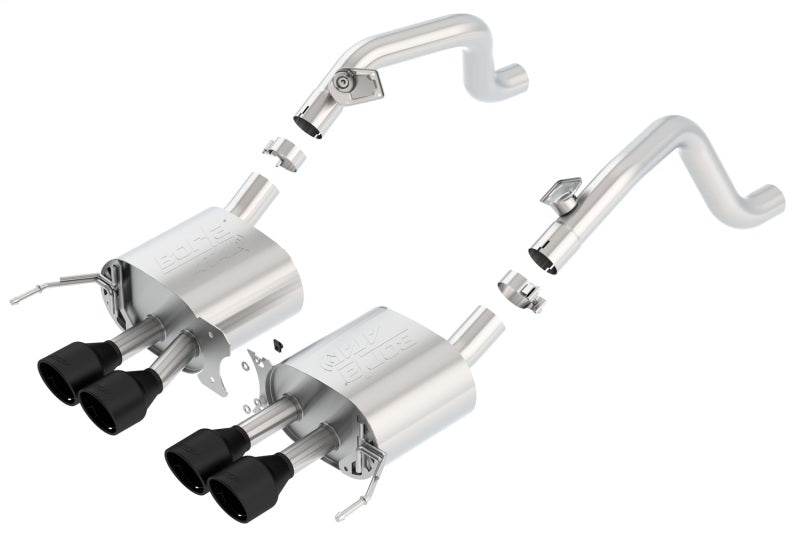Borla 2014-2018 C7 Corvette Stingray Axle-Back ATAK Exhaust 2.75in To Muffler Dual 2.0in Out 4.25in Tip - photo 2