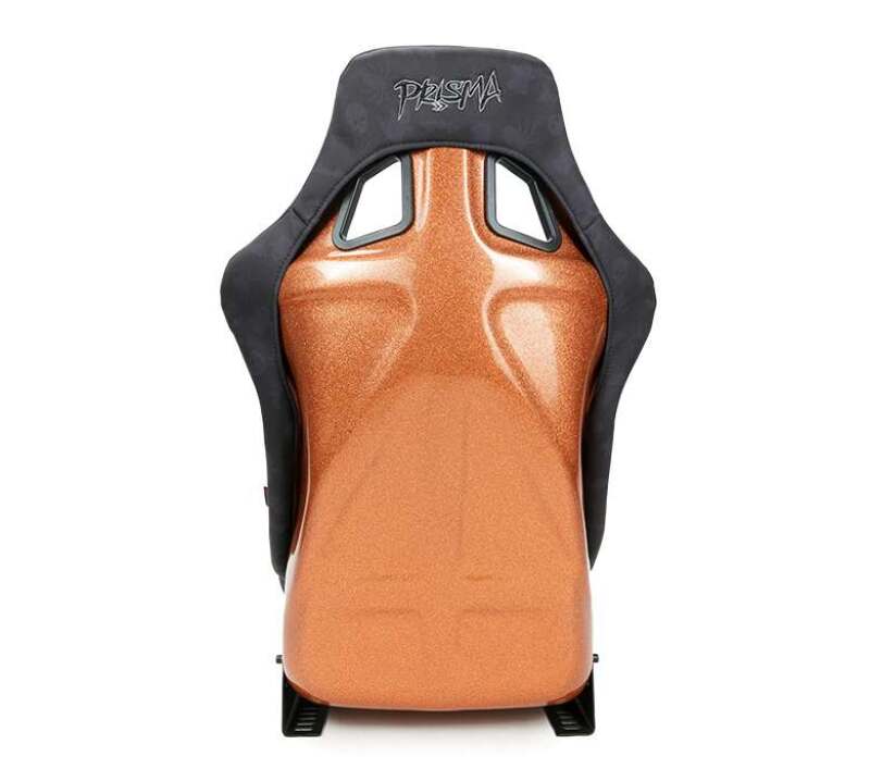 NRG FRP Bucket Seat (Large) Prisma Edition w/ Orange Pearlized Back - Spooky Edition (Spiders/Bats) (FRP-302BK-SPOOKY) - photo 2
