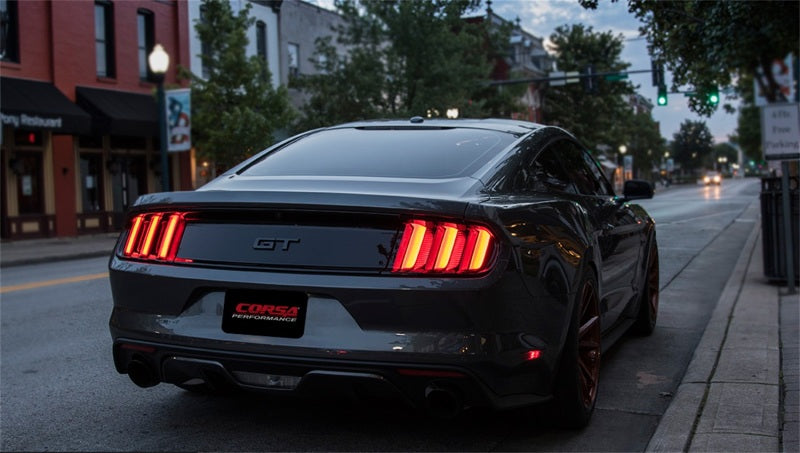 CORSA Performance 2015-2017 Ford Mustang GT 5.0 3in Cat-Back Exhaust Black Dual Tips (Sport) - photo 2