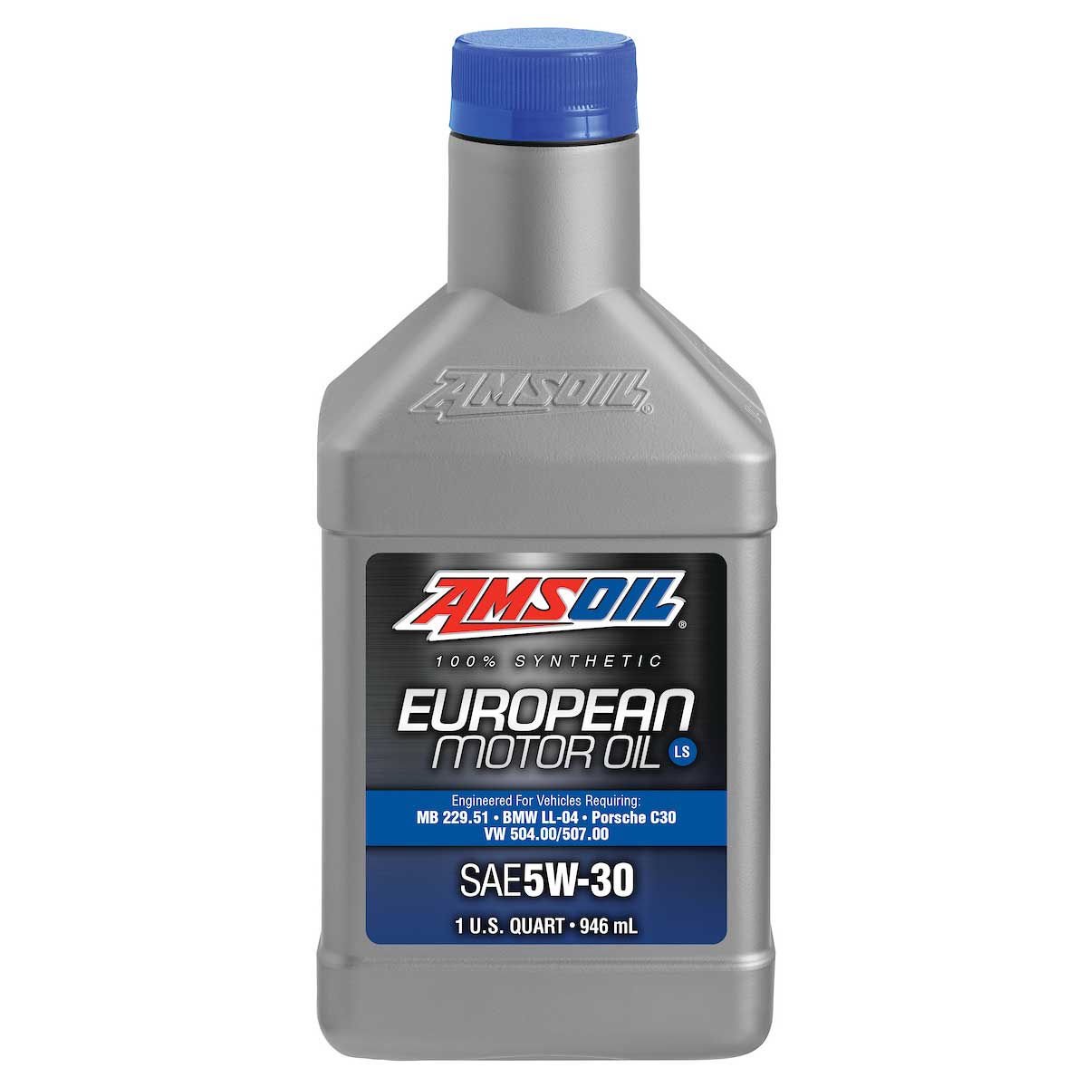 AMSOIL 5W-30 LS 100% Synthetic European Motor Oil, 1 Quart