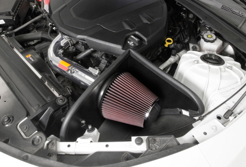 K&N 2016-2017 Chevy Camaro 3.6L Silver Typhoon Short Ram Intake (knn69-4535TP)