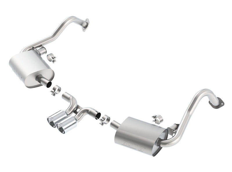Borla 2014-2015 Porsche Cayman/Boxster (981) RWD 2Dr Dual Center Rear Exit Cat-Back 4in Tip Exhaust System