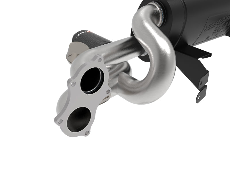 aFe MACH Force-Xp 2.25in-2.5in 304 Stainless Steel Exhaust Cat-Back 2020-2022 Porsche Cayman GT4 (718) - Carbon Tips - photo 3