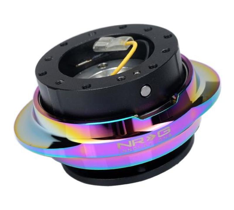NRG Quick Release Kit - Black Body/ Multicolor Oval Ring (SRK-220BK/MC)