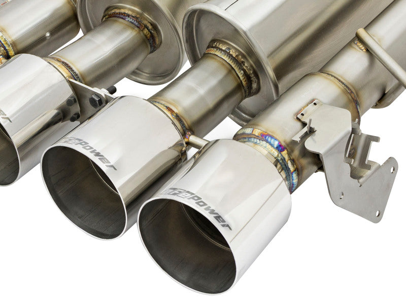aFe MACH Force-Xp 3in-2 1/2in Axle-Back 304 Stainless Steel Exhaust with Polished Tips 2015-2017 Chevrolet Corvette Z06 - photo 4