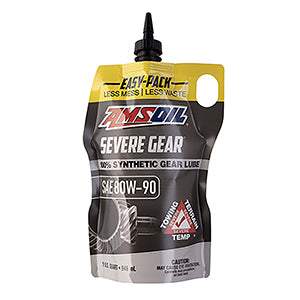 AMSOIL SEVERE GEAR 80W-90 100% Synthetic Gear Lube, 1 Quart Easy-Pack