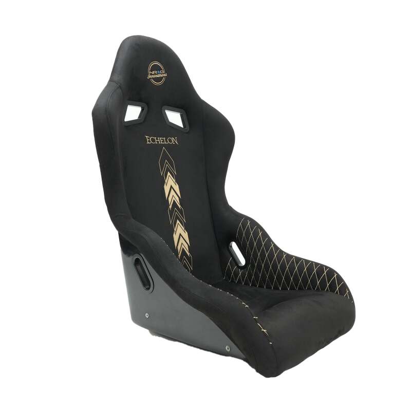 NRG FRP Bucket Seat - Echelon Light Weight - Gold Stitching - Large (FRP-350ECH-GD)
