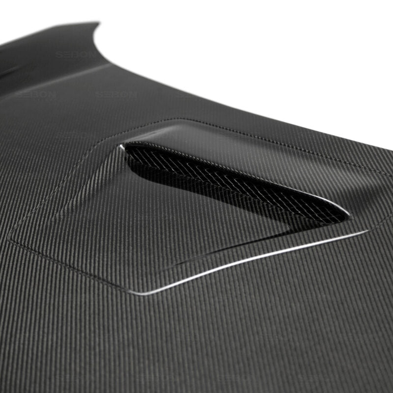 Seibon 2017-2020 Honda Civic Type R (FK8) TSII Style Carbon Fiber Hood - photo 3