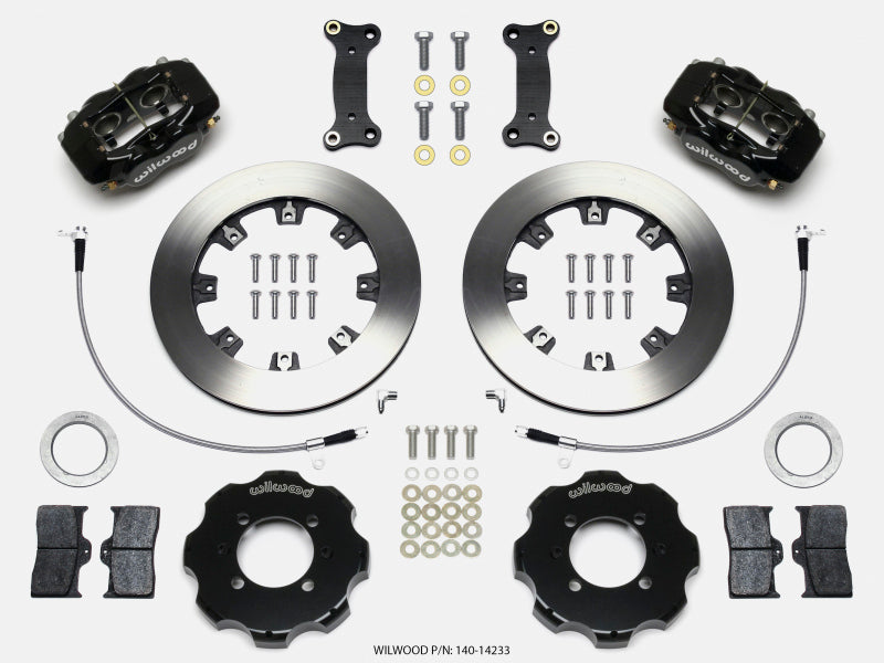 Wilwood 2016+ Mazda MX-5 Miata ND Forged Dynalite Front Big Brake Kit (12.19in) - Black / Slotted