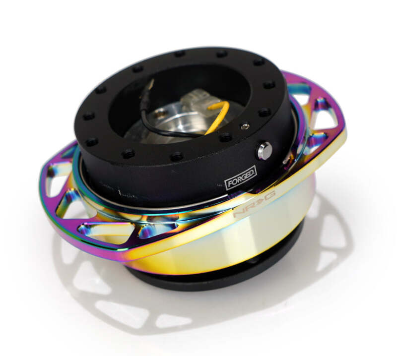 NRG Quick Release Kit Gen 257 - Black Body / Neochrome Cutout Ring (SRK-257BK-MC)