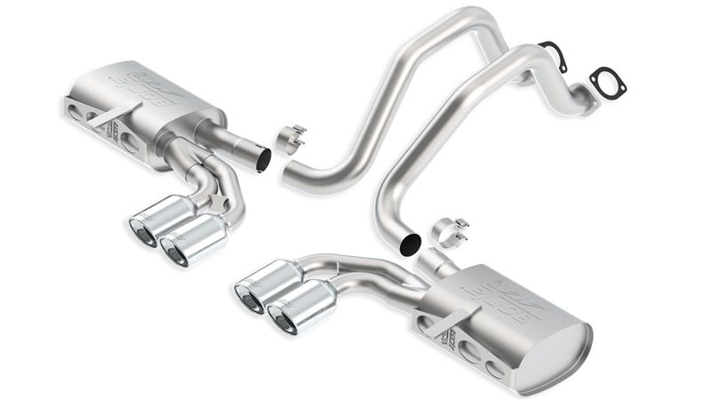 Borla 1997-2004 Chevrolet Corvette 5.7L 8cyl ATAK SS Cat-Back Exhaust - photo 4