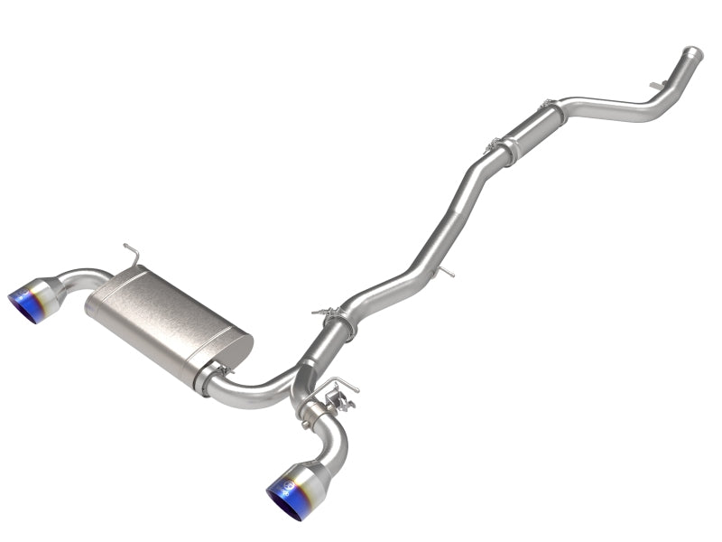 aFe POWER Takeda 2021 Toyota Supra 2.0L 2.5in-3in 304 Stainless Steel Cat-Back Exhaust with Blue Tips - photo 2