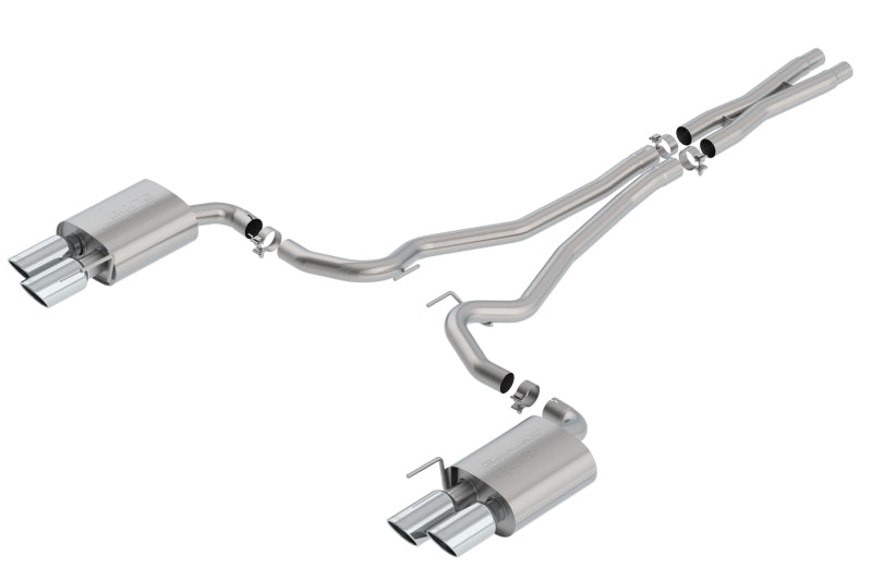 Borla S-Type Cat-Back 2018-2020 Ford Mustang GT Convertible 2.5in pipe 4in tip