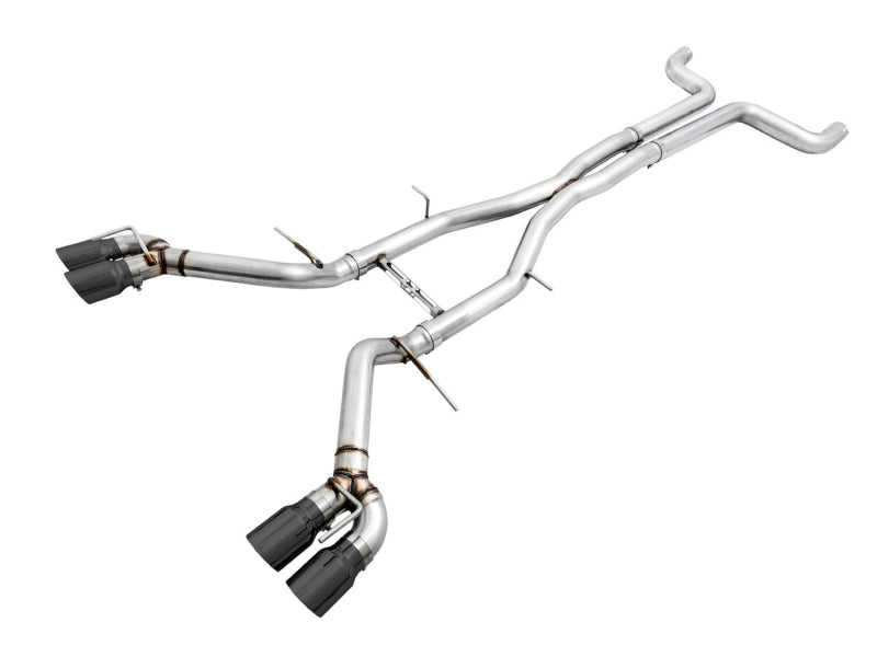 AWE Tuning 2016-2019 Chevrolet Camaro SS Non-Res Cat-Back Exhaust - Track Edition (Quad Diamond Black Tips)