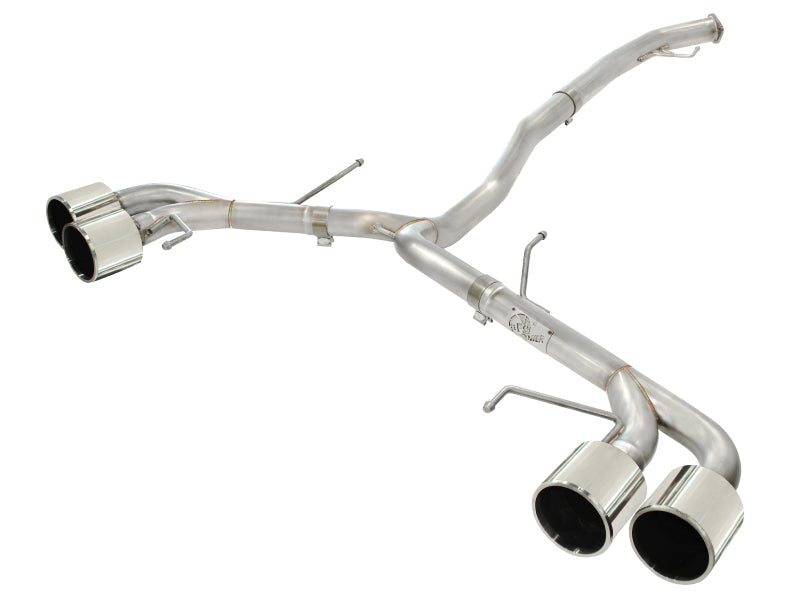 aFe Takeda 3in Stainless Steel Exhaust Cat-Back 2009-2014 Nissan GTR V6 3.8L Polished Tips