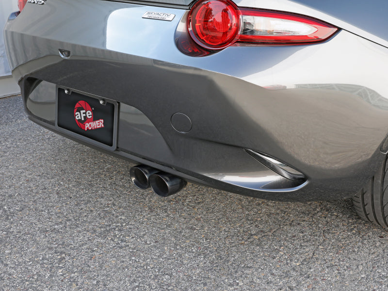 aFe Takeda 2-1/2in 304 Stainless Steel Axle-Back Exhaust with Polished Tip 2016-2019 Mazda Miata L4 2.0L - photo 2