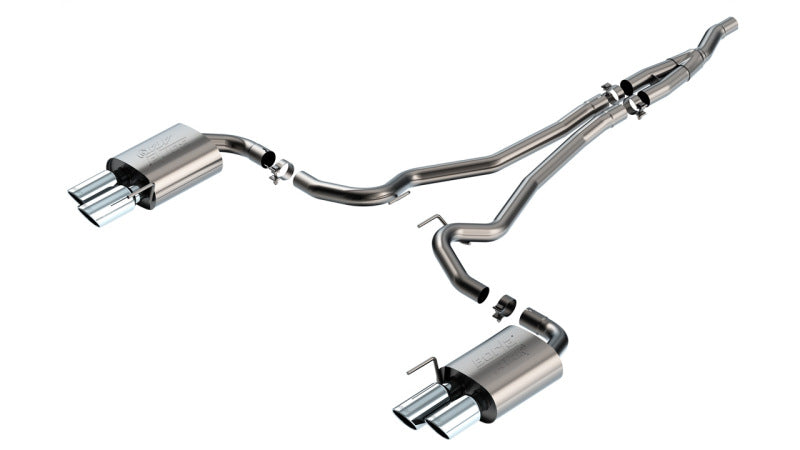 Borla 2024 Ford Mustang Ecoboost 2.3L Cat-Back Exhaust System ATAK with Quad Tip - Non-Active