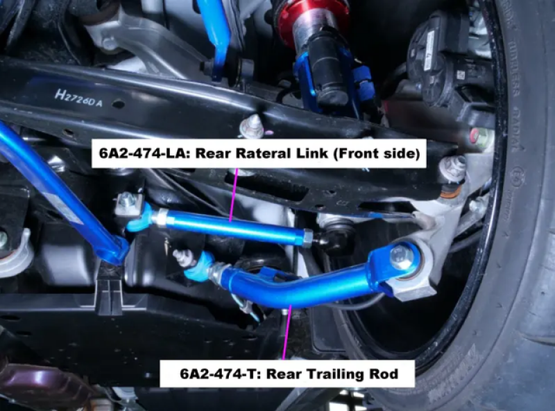 Cusco Adjustable Rear Trailing Rod Set for 2022+ Subaru WRX and 2018+ Subaru Crosstrek (6A2 474 T)