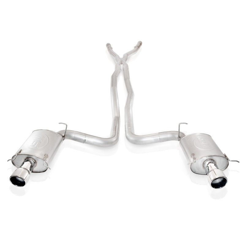 Stainless Works 2004-2007 Cadillac CTS-V 3in Exhaust X-Pipe Chambered Mufflers High-Flow Cats 4in Tips - photo 2