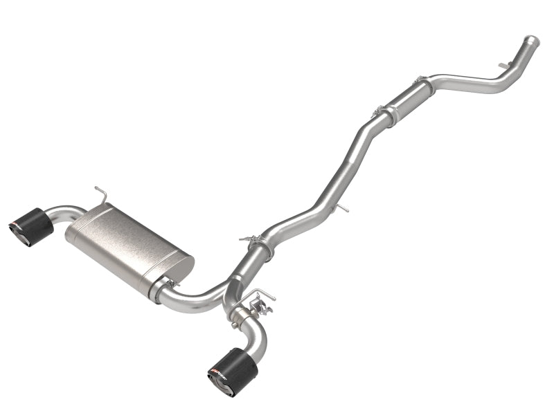aFe POWER Takeda 2021 Toyota Supra 2.0L 2.5in-3in 304 Stainless Steel Cat-Back Exhaust with Carbon Tips - photo 2