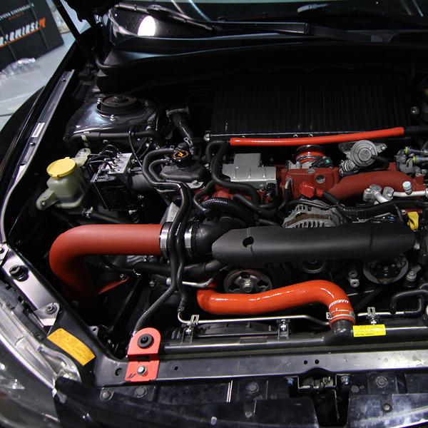 Mishimoto 2008+ Subaru WRX/STi Performance Cold Air Intake Kit - Wrinkle Red (misMMAI-STI-08WRD) - photo 9