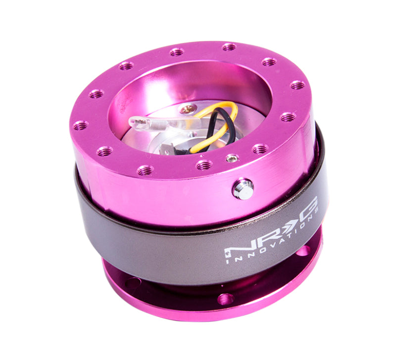 NRG Quick Release Gen 2.0 - Pink Body / Titanium Chrome Ring (SRK-200PK) - photo 2