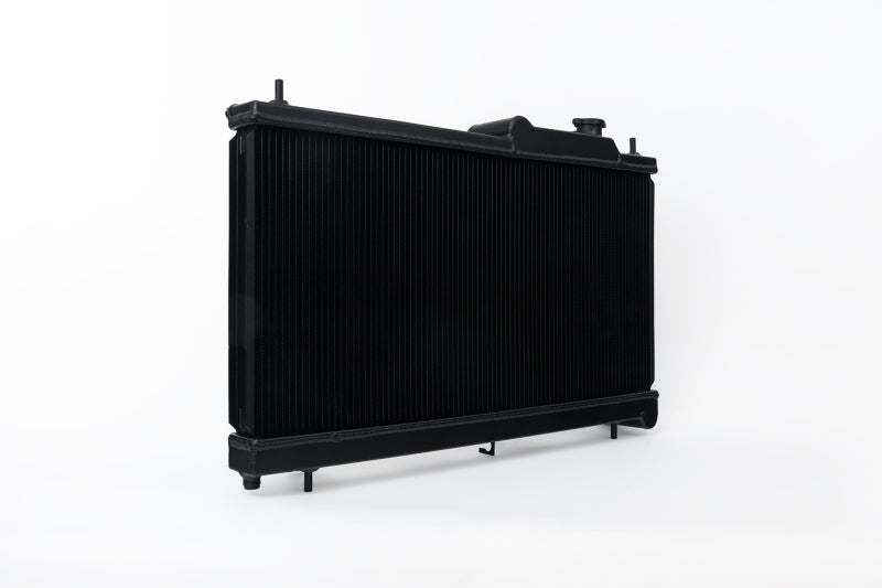 CSF 2-row race-spec radiator, black finish
