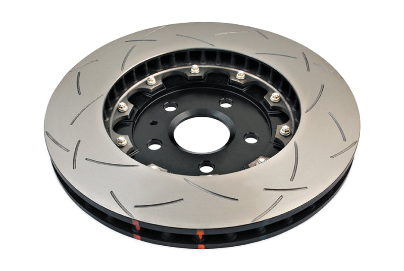 DBA Chevrolet Camaro (5th Gen) / Camaro (6th Gen) 5000 Series T3 Slotted 2-Piece Front Brake Rotor, Black Hat (DBA52604BLKS)