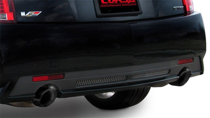 CORSA Performance 2009-2014 Cadillac CTS Sedan V 6.2L V8 Black Sport Axle-Back Exhaust - photo 2