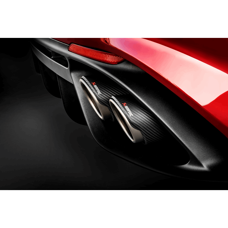 Akrapovic 2018+ Alfa Romeo Giulia Quadrifoglio Slip-On Line (Titanium) with Titanium/Carbon Fiber Tips - photo 2