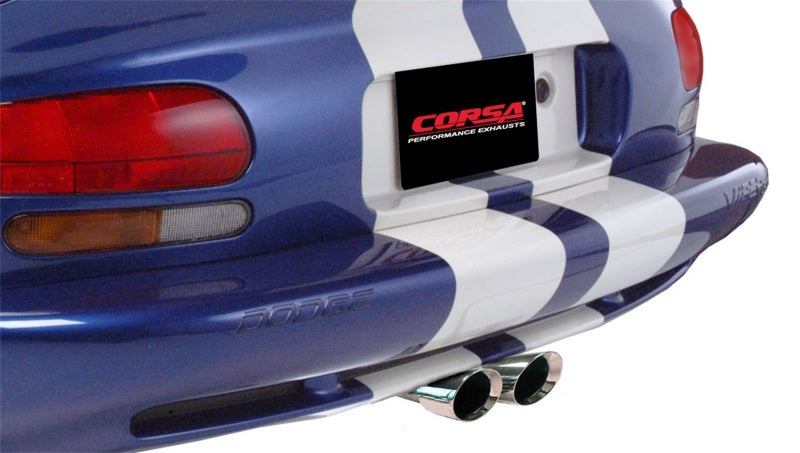 CORSA Performance 1996-2002 Dodge Viper GTS 8.0L V10 Polished Sport Cat-Back Exhaust with 2.5in Inlet