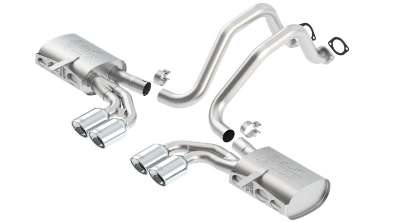 Borla 1997-2004 Chevrolet Corvette 5.7L 8cyl ATAK SS Cat-Back Exhaust - photo 2
