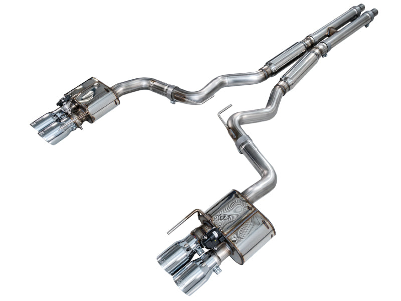 AWE Tuning 2018-2023 S550 Mustang GT SwitchPath Exhaust - Chrome Silver Tips